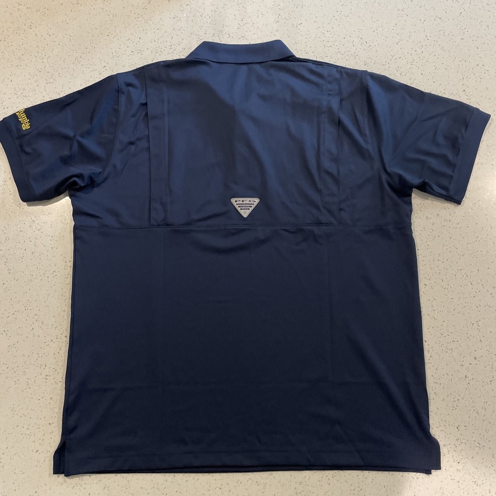 Columbia PFG Michigan Wolverines Polo Omni- Shade Shirt Men's Size: Medium NWT - Picture 7 of 8